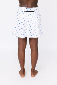 Ladies Lightweight Skort - Hummingbird Ditsy White/Onyx