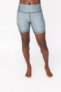 Logan Shorts - Geo Rose Dark Forest
