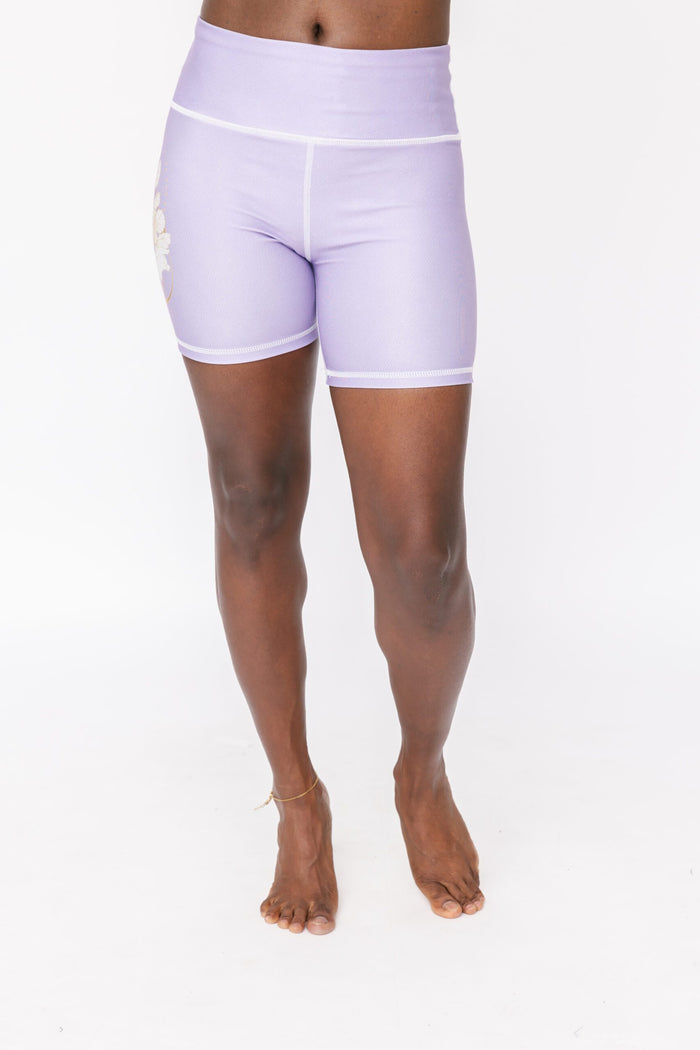 Logan Shorts - Geo Rose Purple Rose