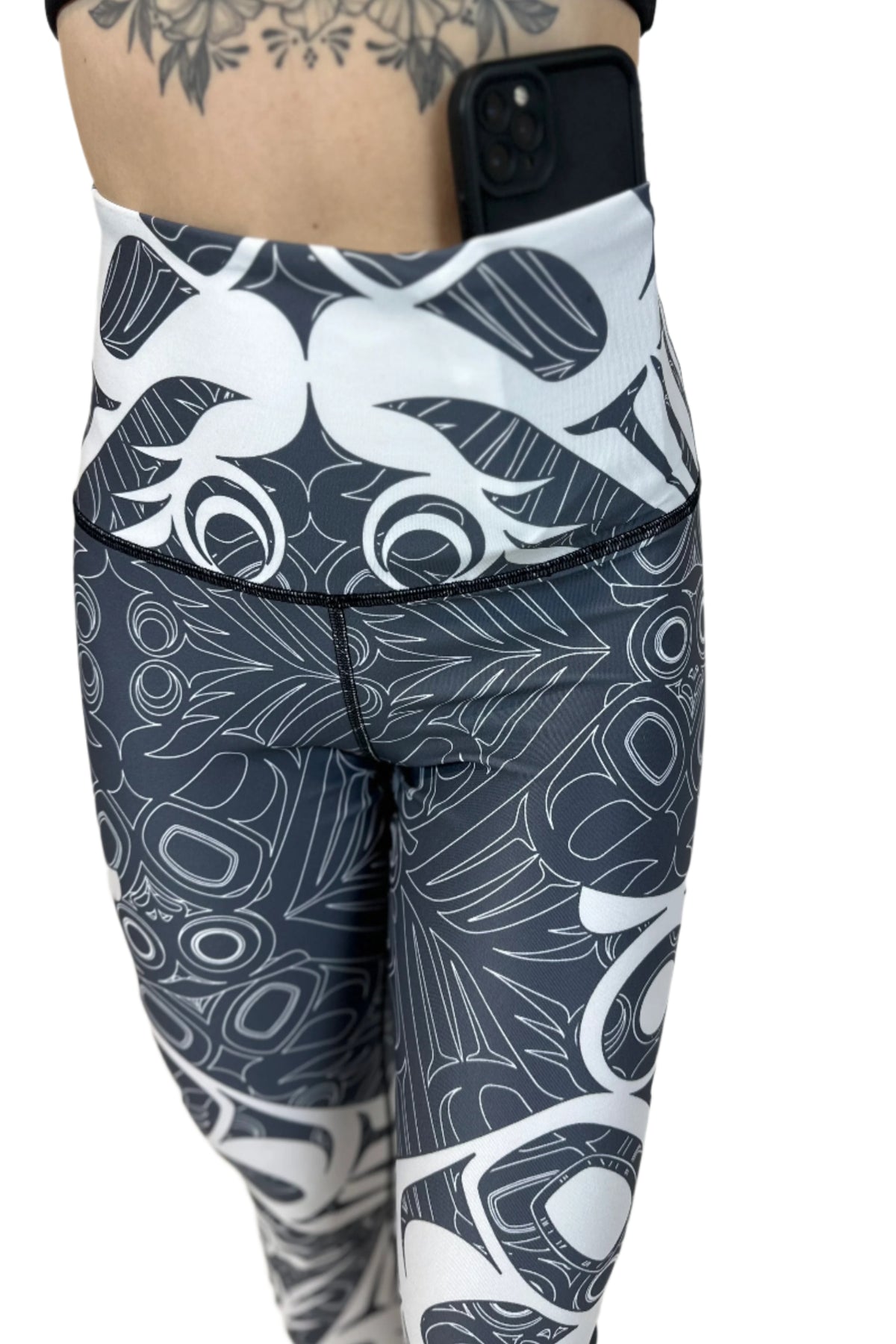 Snowy Owl Graphite Leggings