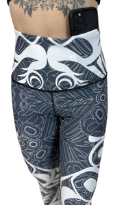 Snowy Owl Graphite Leggings
