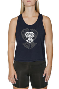 Muscle Tank Crop Top - Eagle & Raven Yin Yang