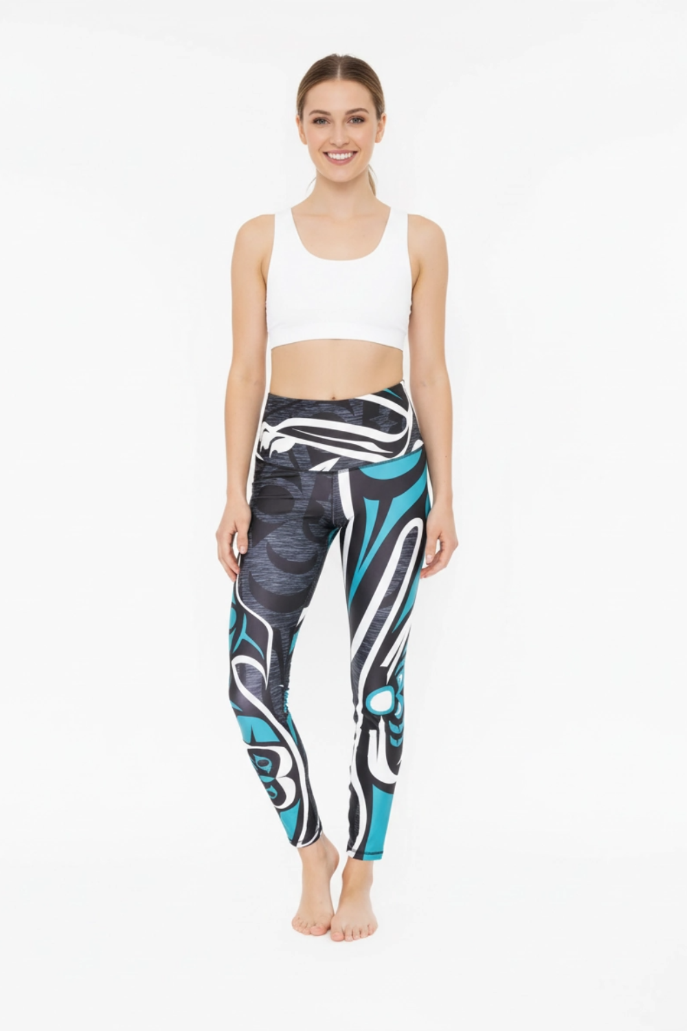 Wolf Teal Leggings – No•Mi•No•U