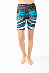 Fern Shorts - Wolf and Moon Teal