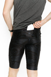 Unisex  Bike Short - Wolf & Moon Black