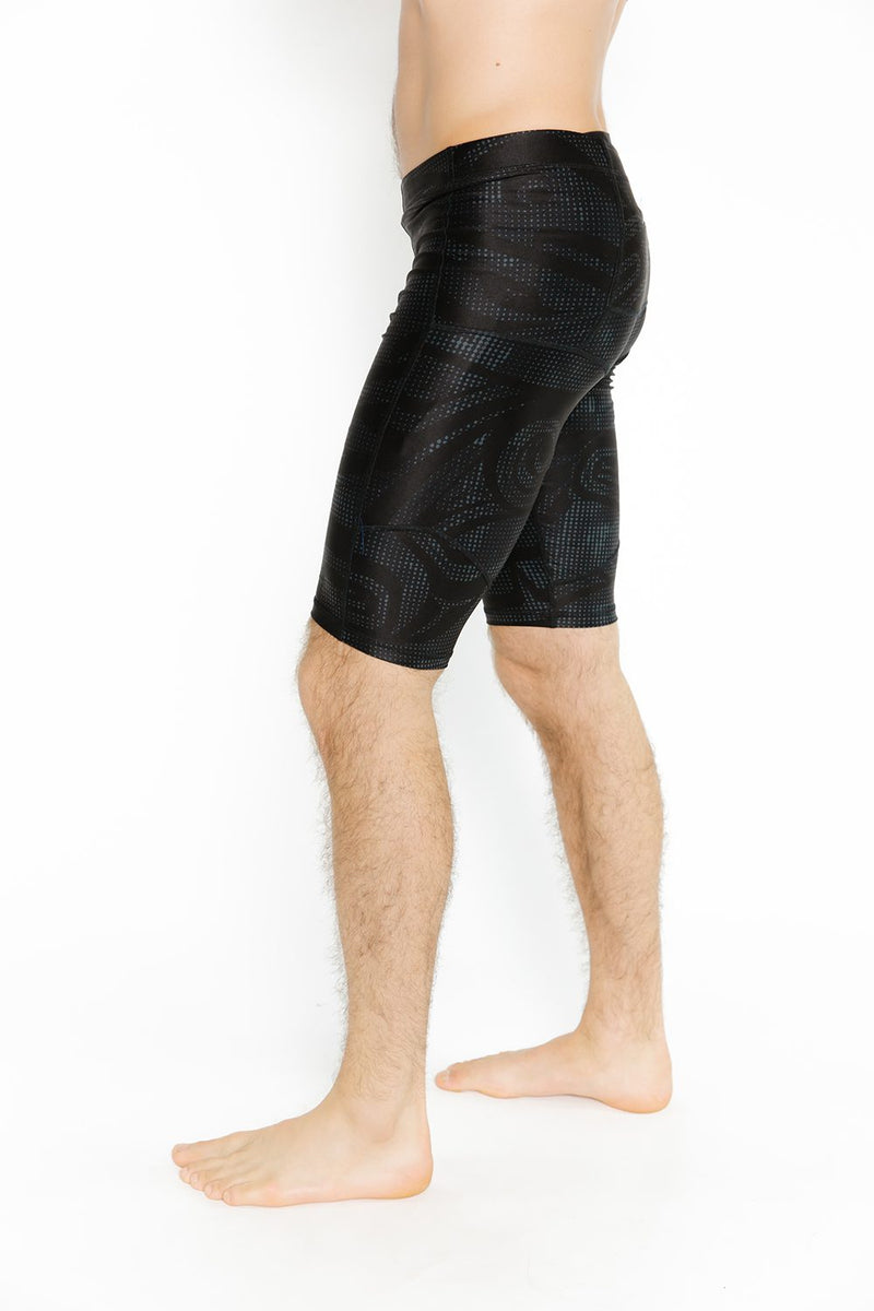 Unisex  Bike Short - Wolf & Moon Black