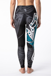 Butterfly Teal Fashion Leggings