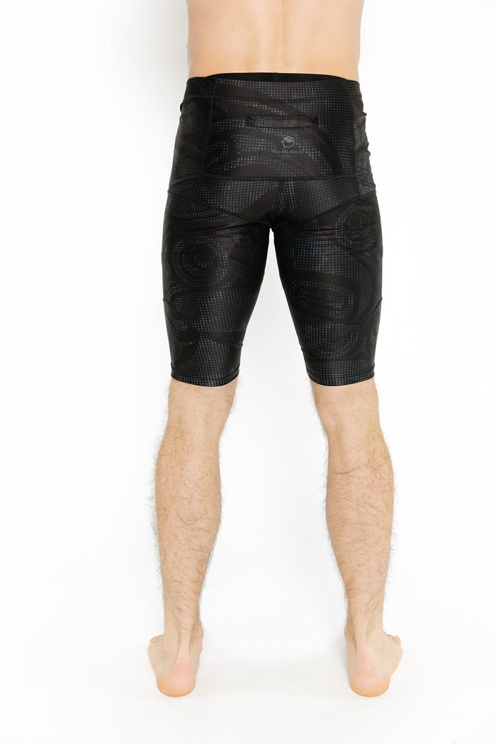 Unisex  Bike Short - Wolf & Moon Black