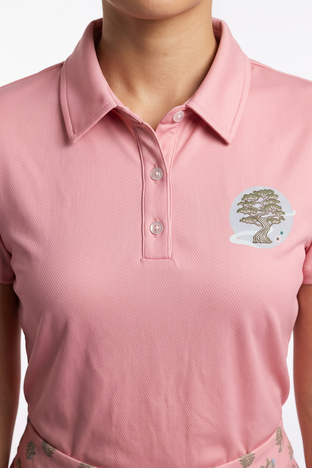 Ladies Polo Shirt - Bonsai Rose
