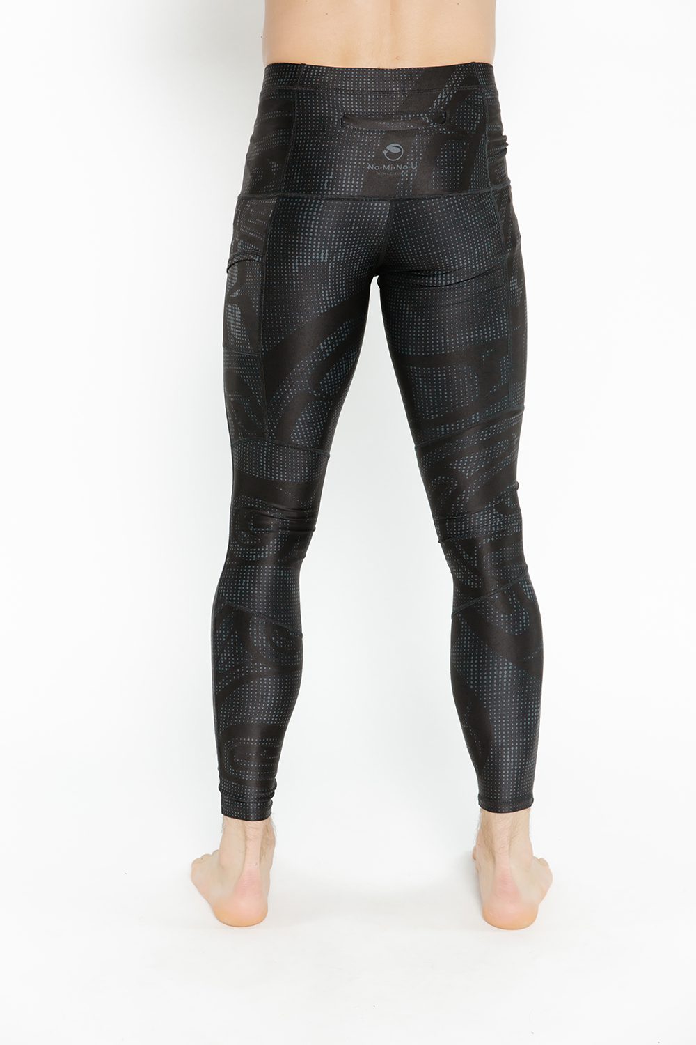 Unisex Tights - Wolf & Moon Black