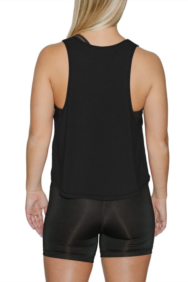 Muscle Tank Crop Top - RHV Cross Legged Open Arms