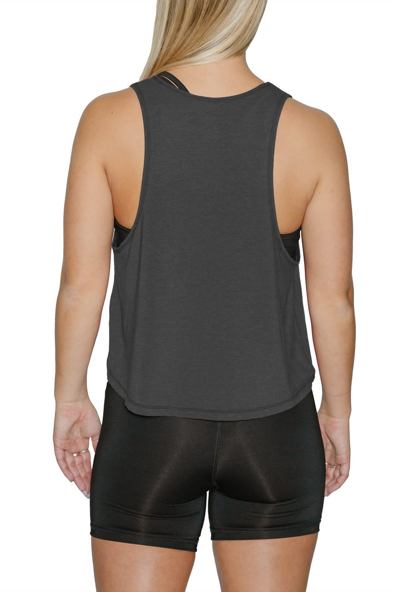 Muscle Tank Crop Top - Intelligence