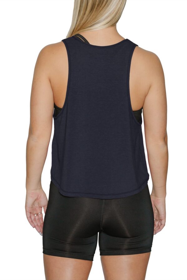 Muscle Tank Crop Top - RHV Cross Legged Open Arms