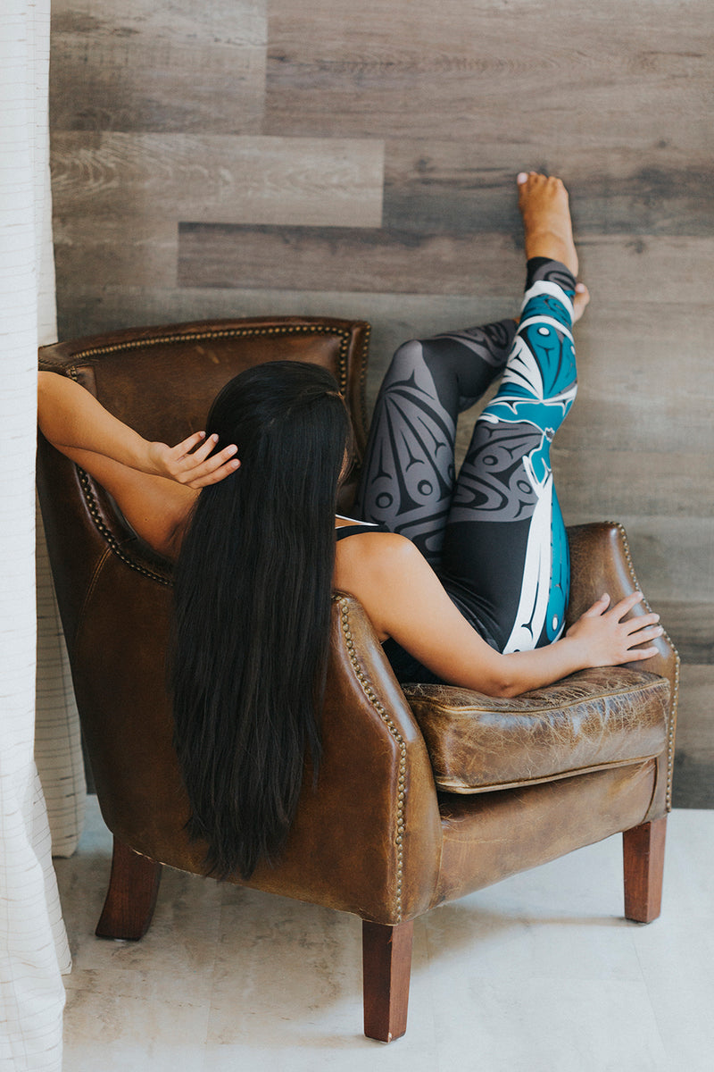 Butterfly Teal Legging