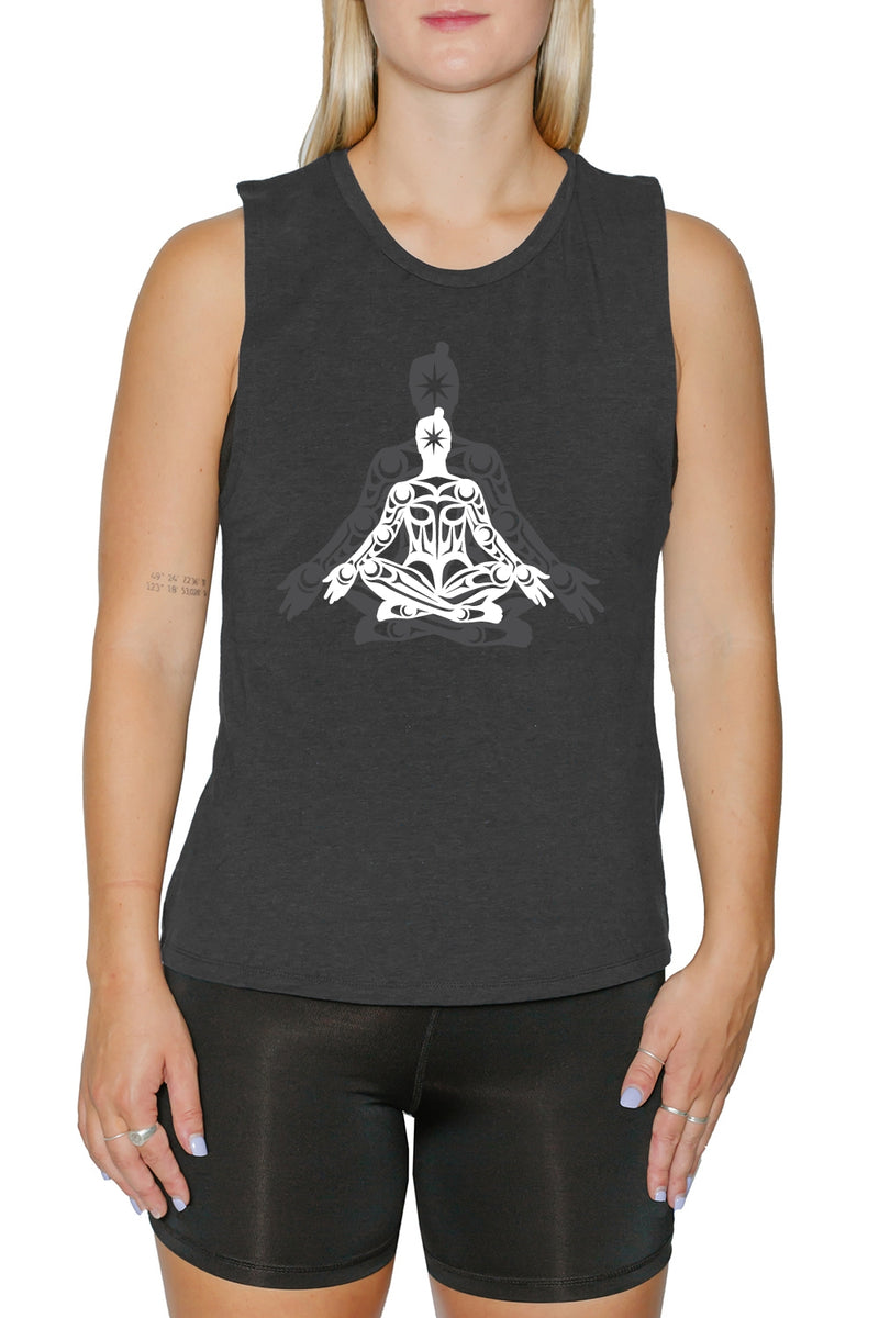 Women's Muscle Tank - RHV Cross Legged Open Arms