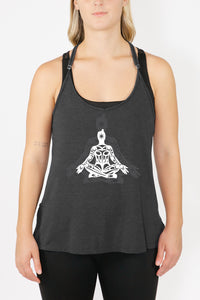 Spaghetti Strap Tank -RHV Cross Legged Open Arms