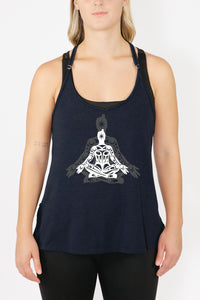 Spaghetti Strap Tank -RHV Cross Legged Open Arms
