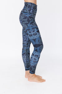 Eagle Frog  Baritone Blue Luxe Pocket Leggings