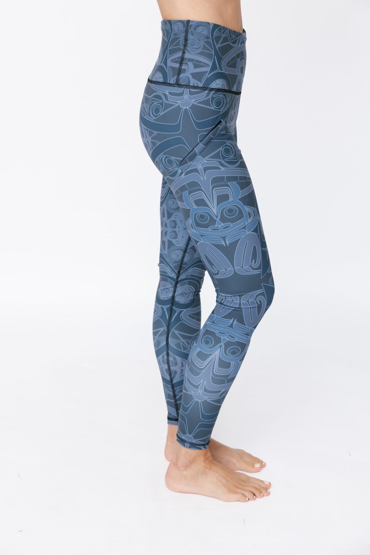 Eagle Frog  Elemental Blue Luxe Pocket Leggings