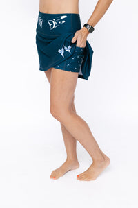 Ladies Lightweight Skort - Hummingbird Onyx/White