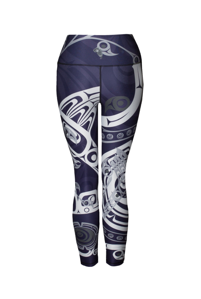 Hummingbird Purple Leggings