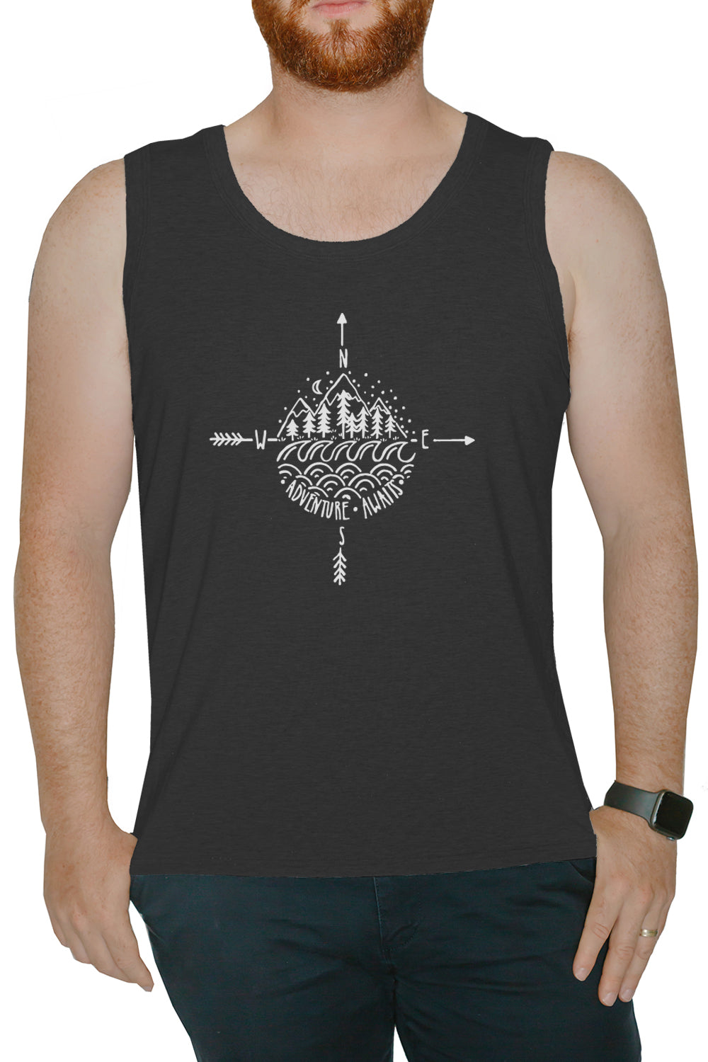 Men's Muscle Tank Top - Adventure Awaits