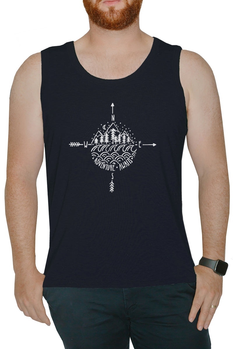 Men's Muscle Tank Top - Adventure Awaits