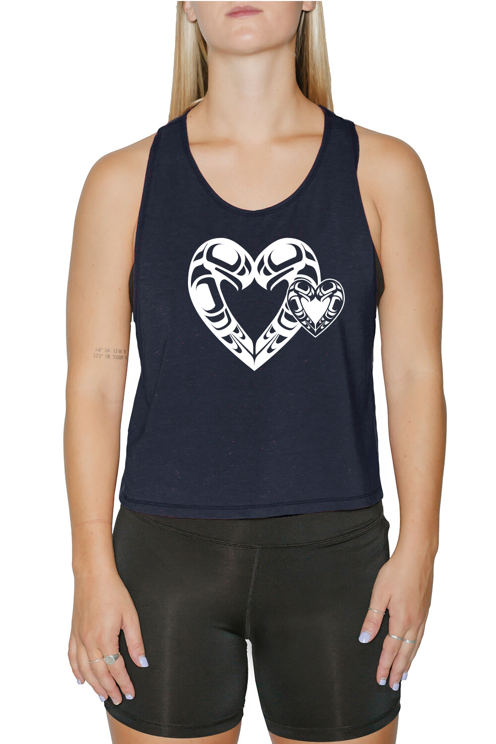 Muscle Crop Top Tank - Eagle Mist