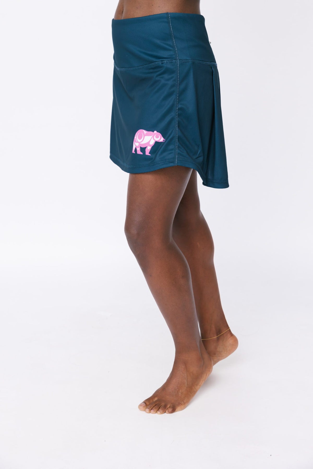 Ladies Lightweight Skort - Bear Onyx/Cherry Pink