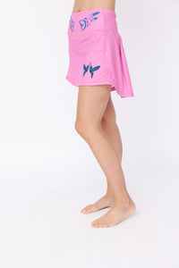 Ladies Lightweight Skort - Hummingbird Cherry Pink/Onyx and Marine Grey