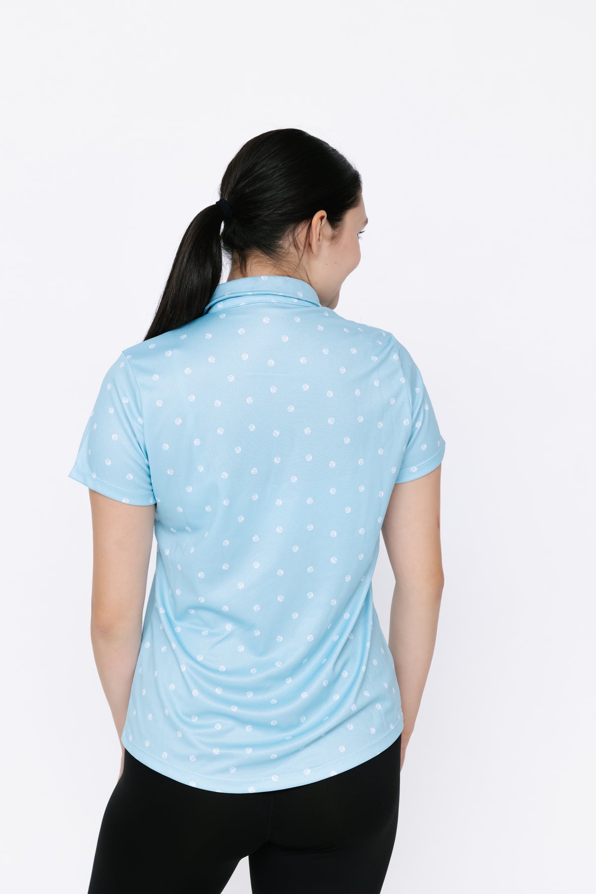 Ladies Polo Shirt - Eagle Moon Ditsy