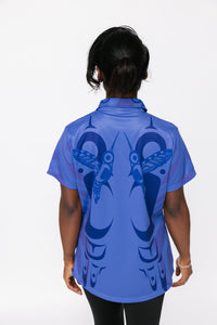 Ladies Polo Shirt - Hummingbird Hyacinth Blue