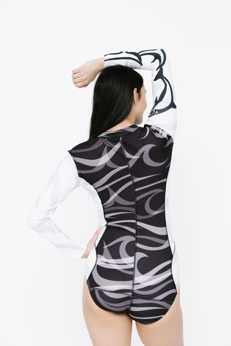 Long Sleeve Bodysuit − Dolphin Black