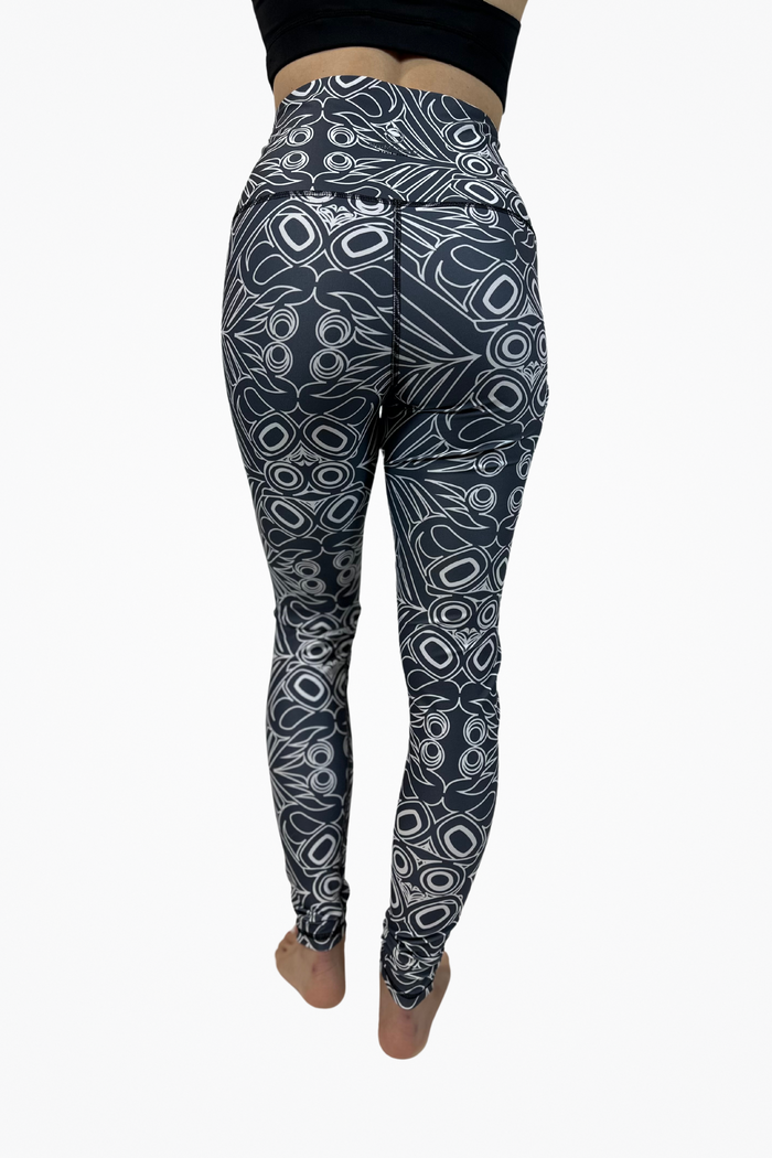 Snowy Owl Graphite Luxe Pocket Leggings
