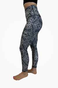 Snowy Owl Graphite Luxe Pocket Leggings