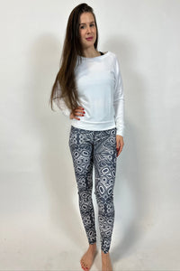 Snowy Owl Graphite Luxe Pocket Leggings