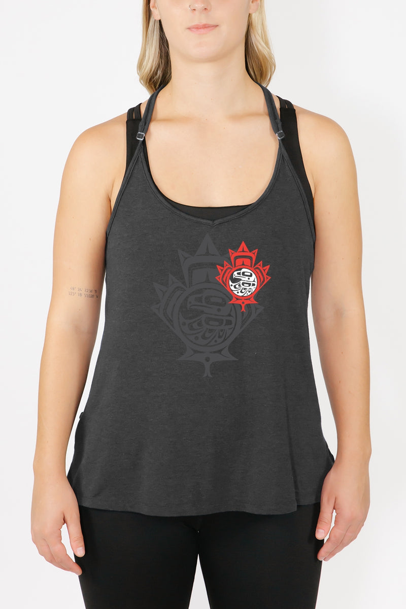 Spaghetti Strap Tank - Maple Leaf