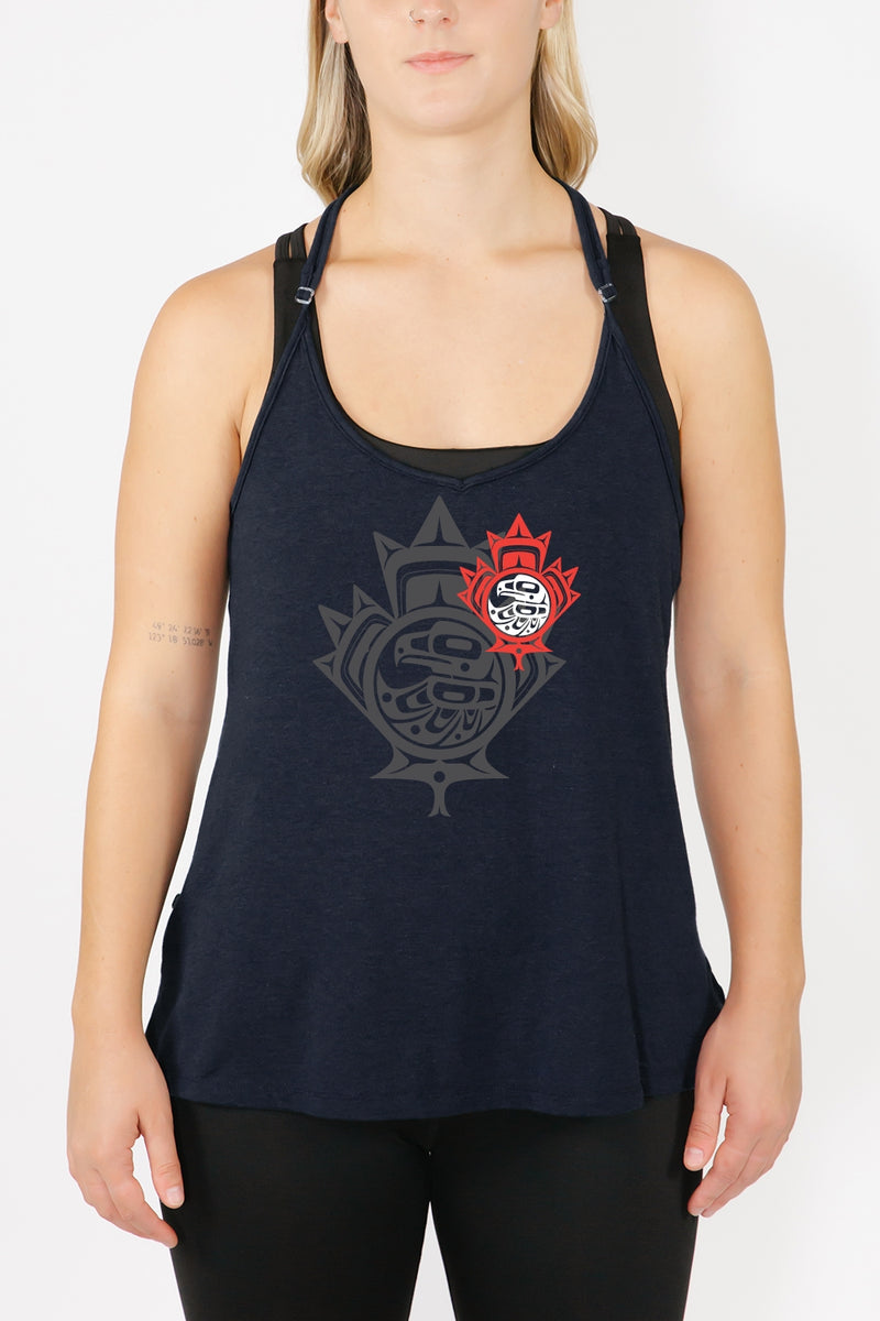 Spaghetti Strap Tank - Maple Leaf