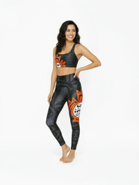 Maple Leaf Black Legging