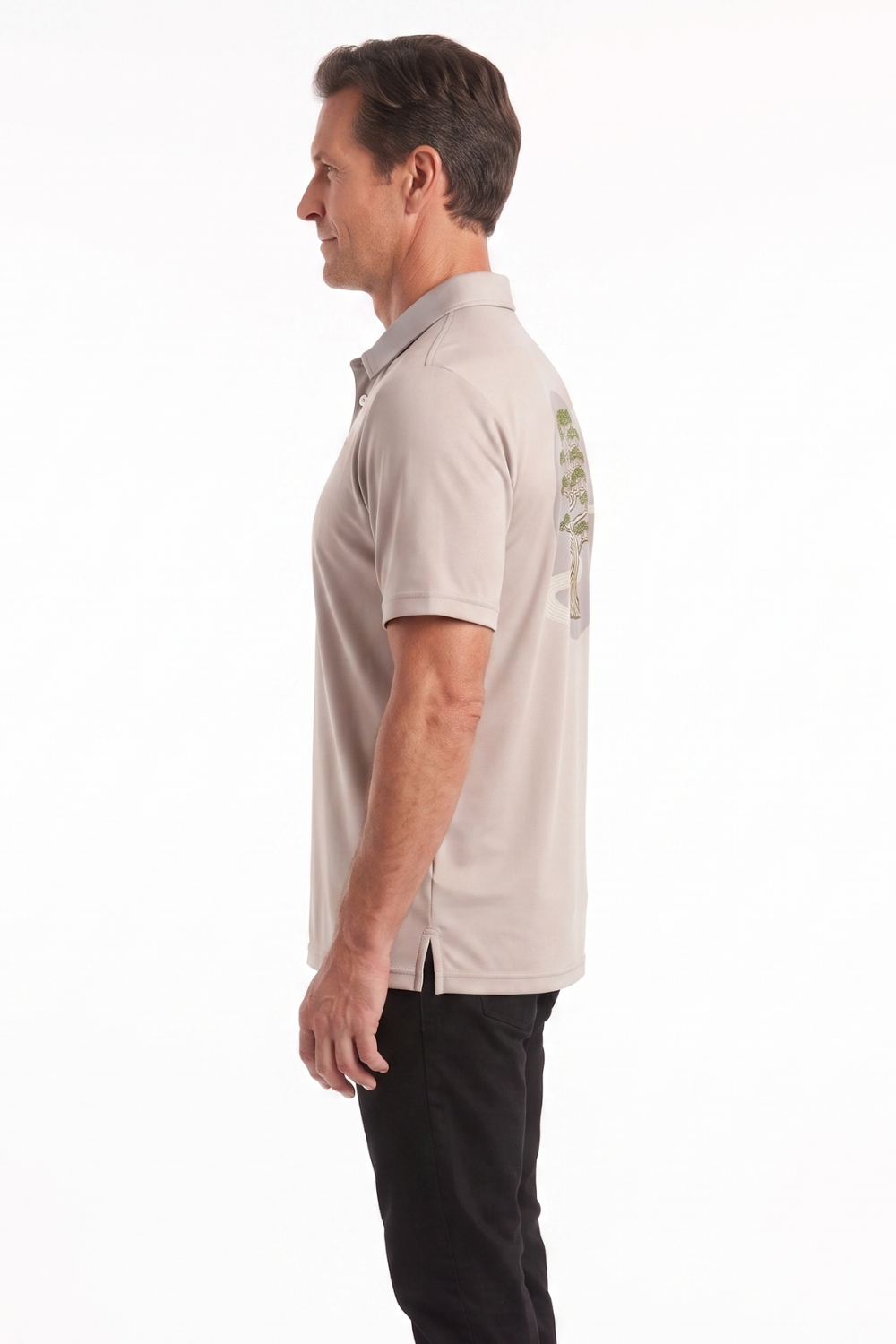 Men's Polo Shirt - Bonsai Stone