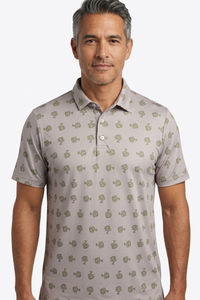 Men's Polo Shirt – Bonsai Ditsy Stone