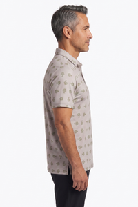 Men's Polo Shirt – Bonsai Ditsy Stone
