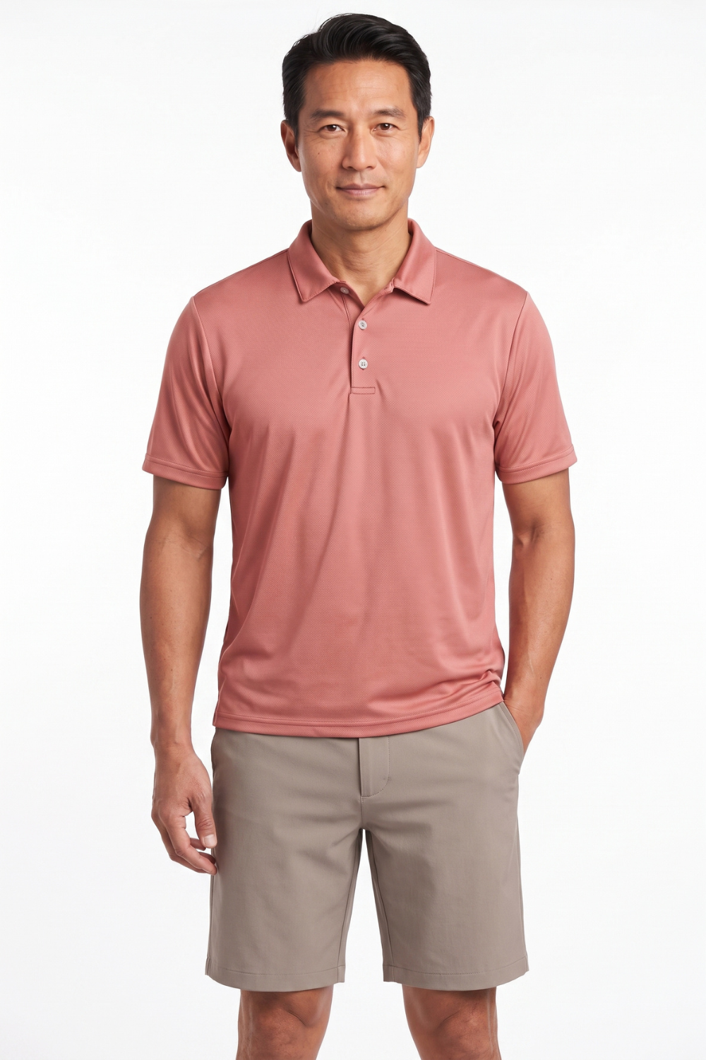 Men's Polo Shirt – Bonsai Desert Rose