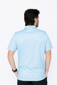 Men's Polo Shirt - Eagle Moon Ditsy