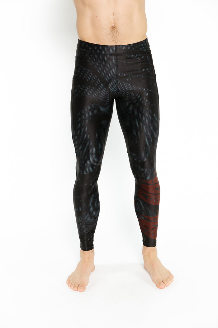 Unisex Tights - Salmon Run Red