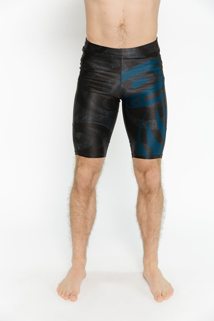 Unisex  Bike Short - Salmon Run Blue