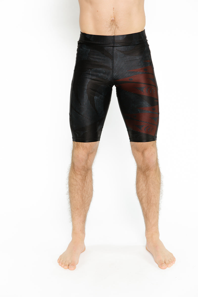 Unisex  Bike Short - Salmon Run Red - No•Mi•No•U