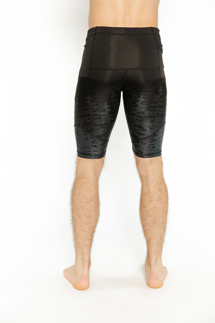 Unisex  Bike Short - Midnight Forest