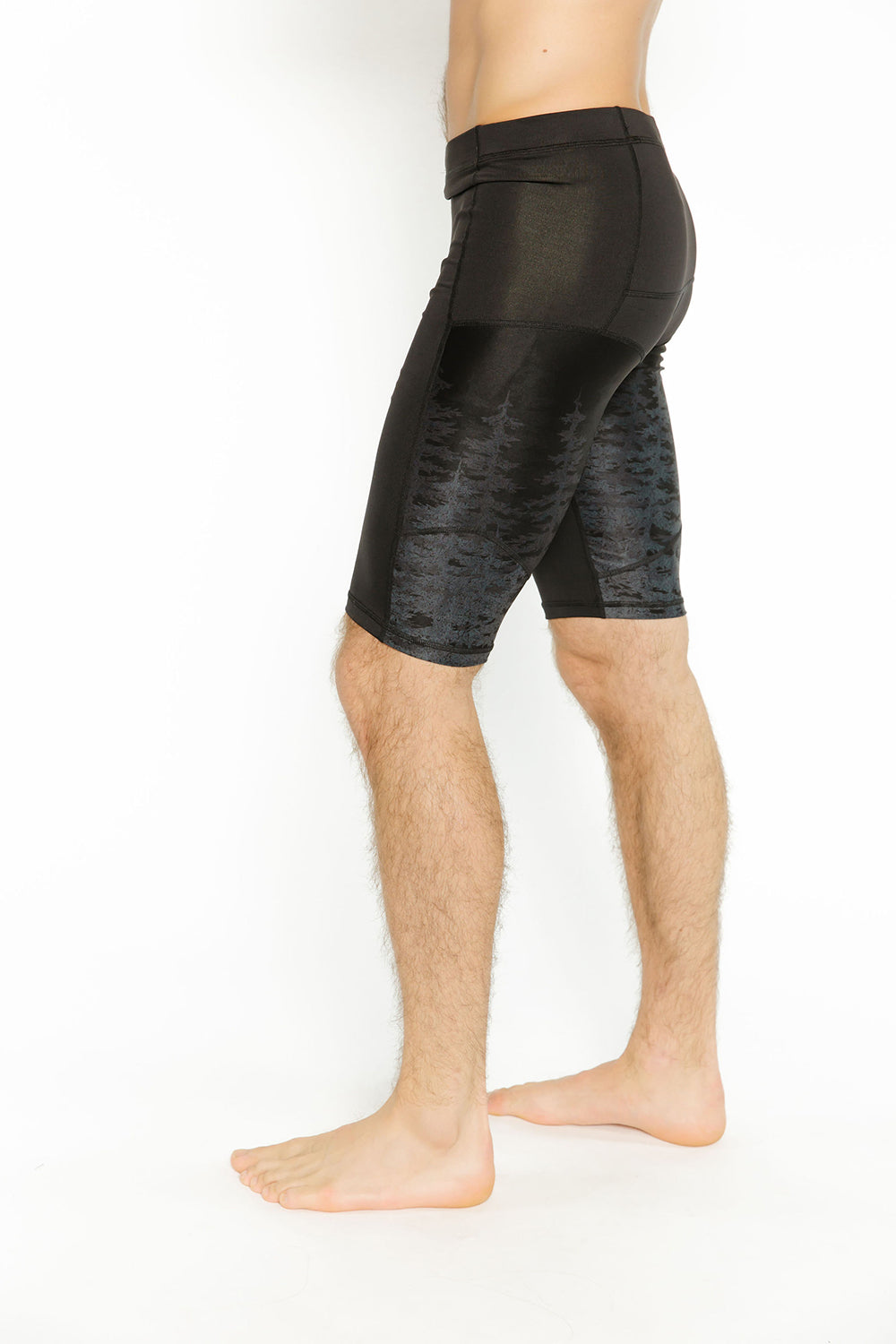 Unisex  Bike Short - Midnight Forest