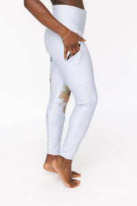 Mother Earths Garden Gray Dawn Pocket  Legging